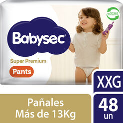 Pa&ntilde;ales Babysec Pants Super Premium XXG 48 un