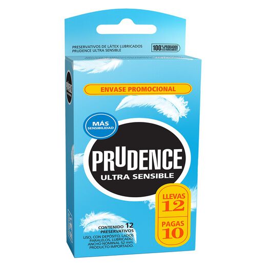 Preservativo Prudence Ult.Sens Caja 12un, , large image number 0