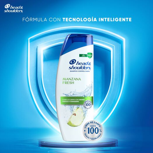 Shampoo Head & Shoulders Manzana Fresh Pack 2 x 375 ml, , large image number 1