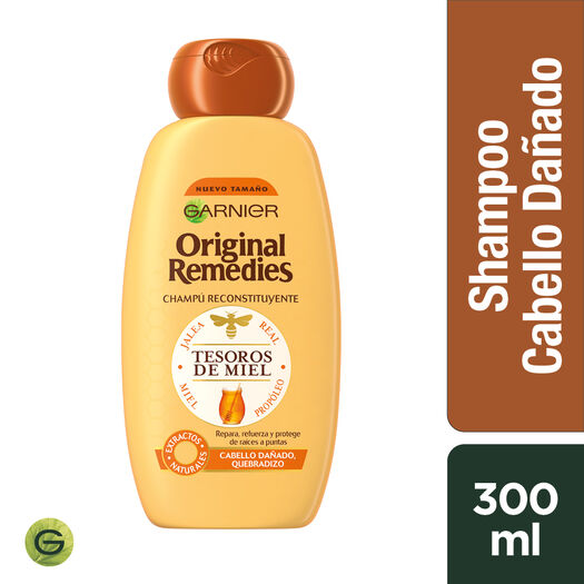 SHAMPOO ORIGINAL REMEDIES 300 ML TESOROS DE MIEL, , large image number 0