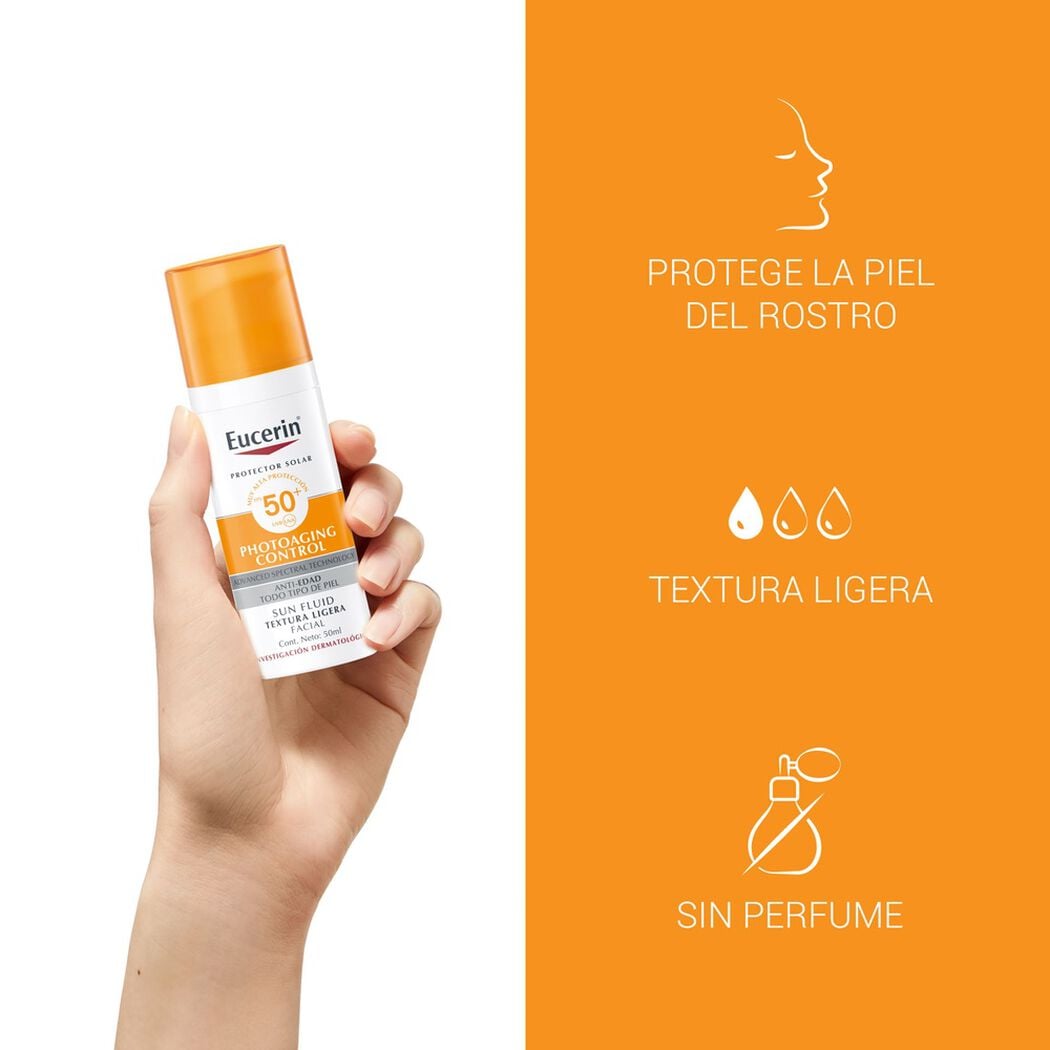 Protector Solar Eucerin Photoaging Control Antiedad Fps50+ 50 mL, , large image number 2