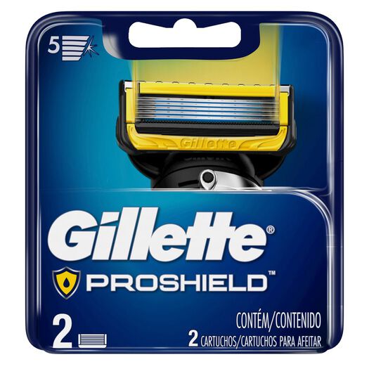 Repuestos Maquina De Afeitar Gillette Proshield Con 5 Hojas Y Extra Lubricación 2 Unidades, , large image number 4