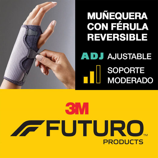 Muñequera Reversible con Férula Ajustable, 1 unidad. FUTURO, , large image number 3