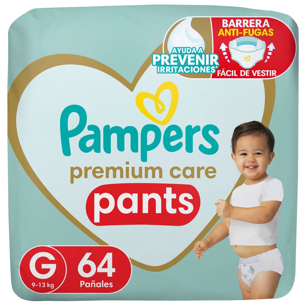 Pañales Pampers Pants Premiun Care G 64 un, , large image number 0