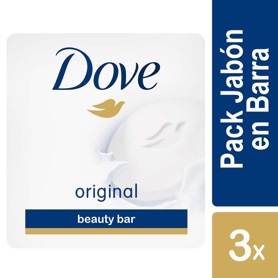 Jabón Dove Barra Original 90 g 3 un, , large image number 0