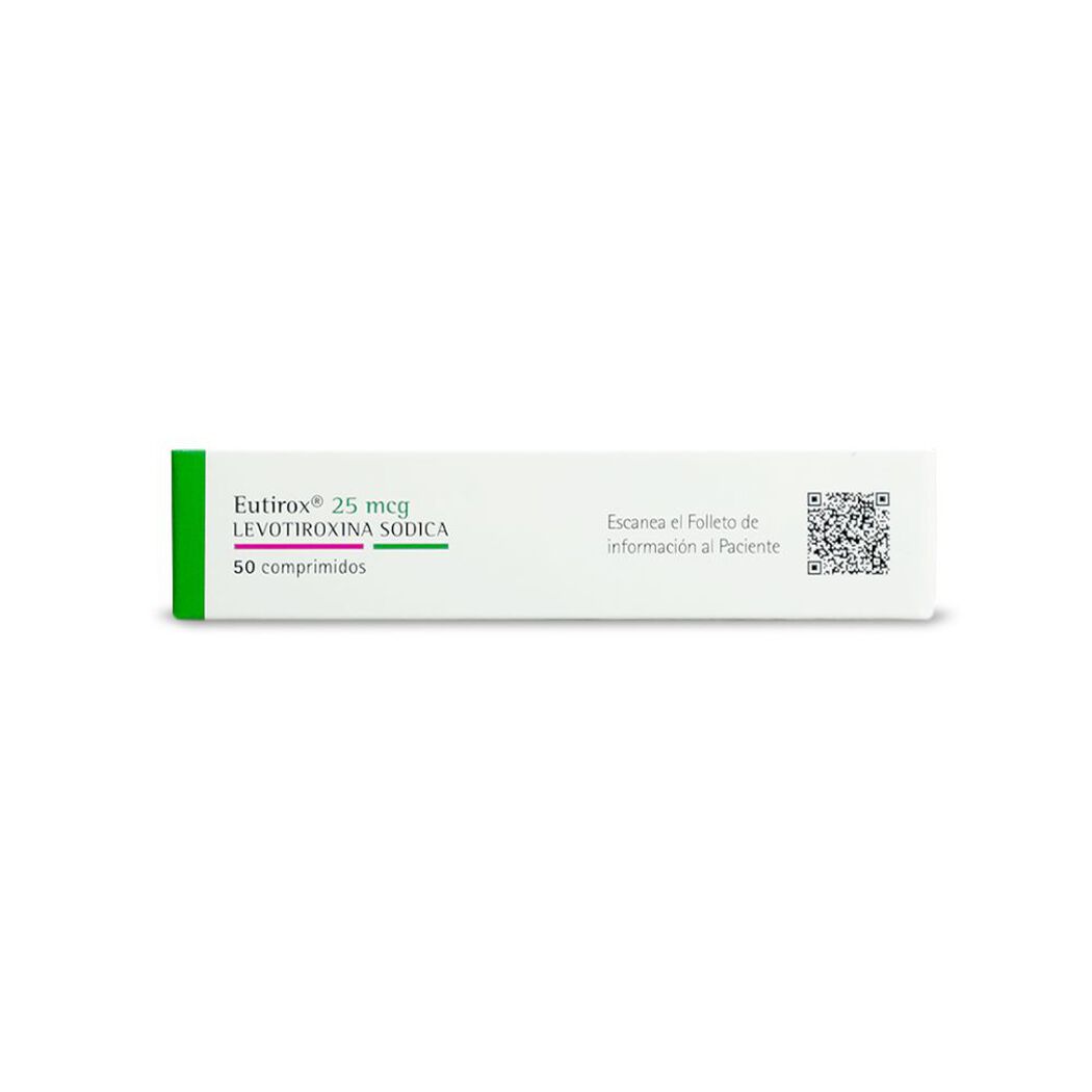 Eutirox 25 mcg 50 Comprimidos, , large image number 2