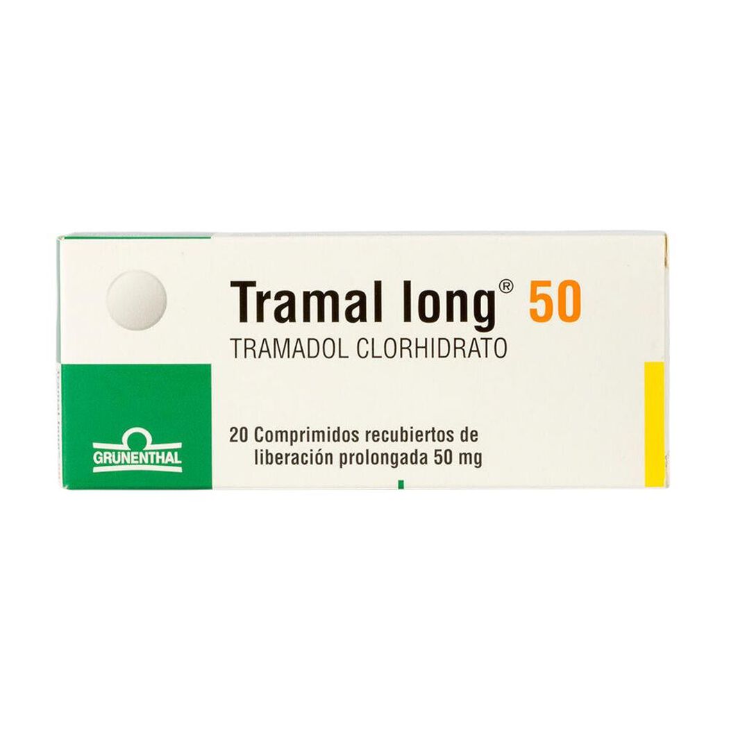 Tramal Long 50 mg x 20 Comprimidos Recubiertos de Liberación Prolongada, , large image number 0