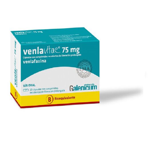 Venlavitae XR 75 mg x 30 Cápsulas con Comprimidos Recubiertos de Liberación Prolongada, , large image number 0