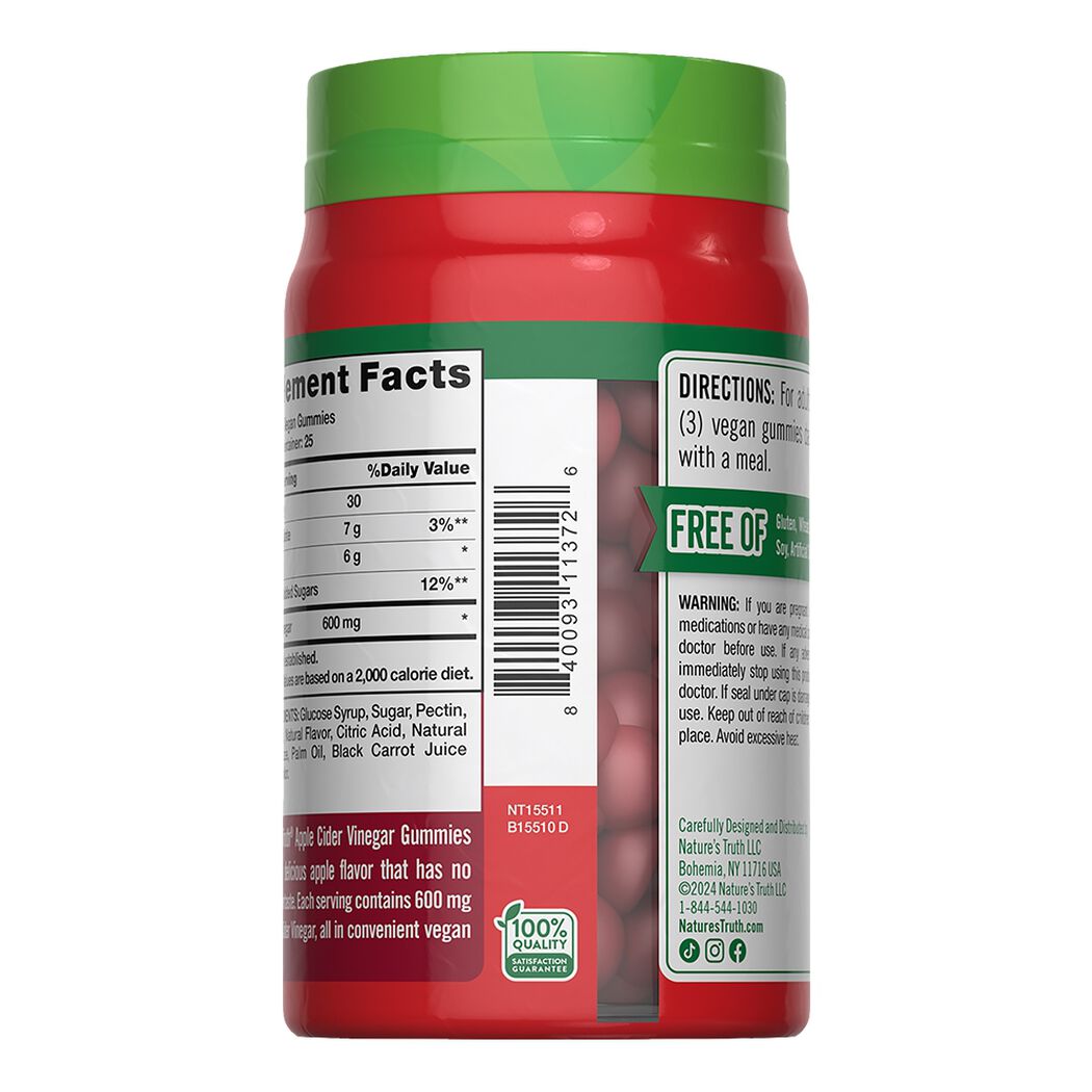 Gomitas Vinagre de Manzana Nature's Truth 75 un, , large image number 3