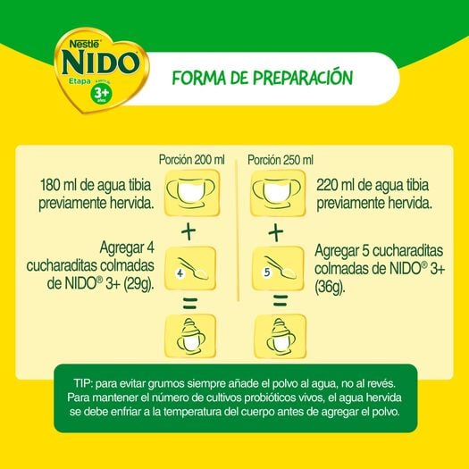 Leche en Polvo Nido Etapa 3+ 700g , , large image number 3
