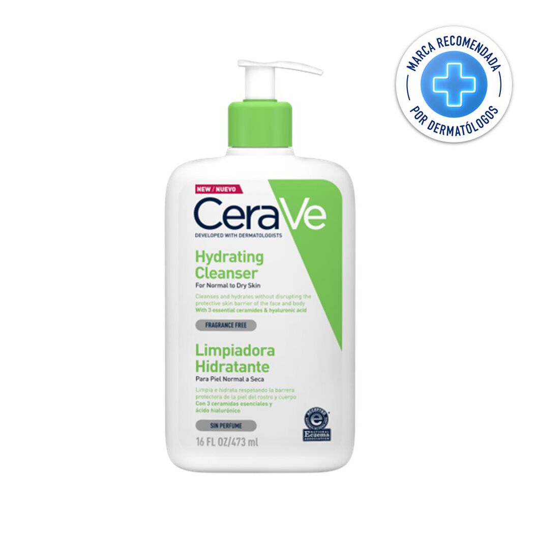 Limpiador Cerave Hidratante 473 mL, , large image number 0