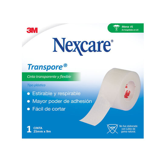 Cinta Adhesiva Transparente 25mm x 9,1 mts. Nexcare, , large image number 0