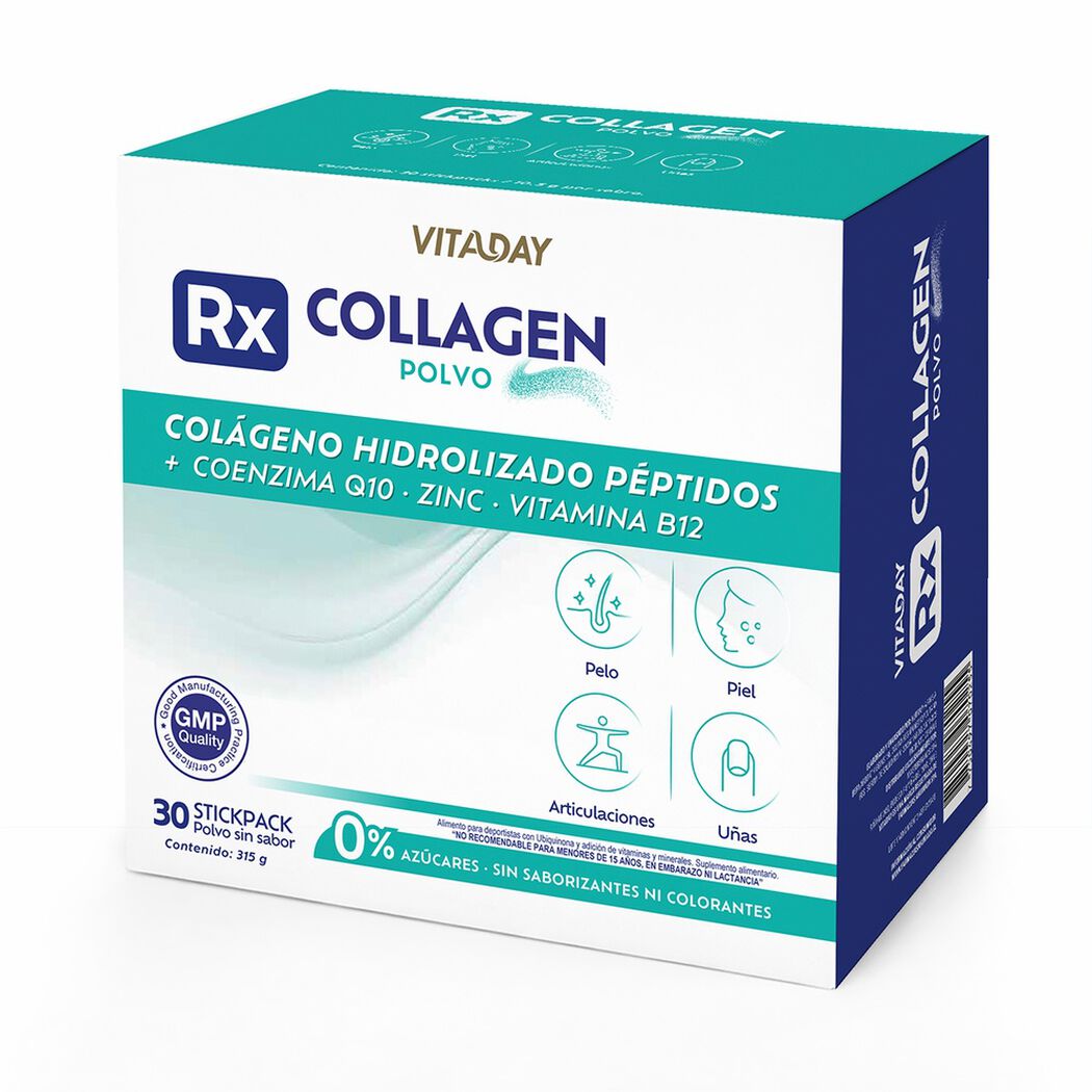 Vitaday Rx Collagen+Coq10+Zinc+B12 30 Sb, , large image number 0