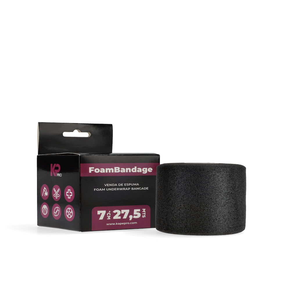 Venda Kapepro de Espuma Negro 7 cm x 27.5 m, , large image number 0