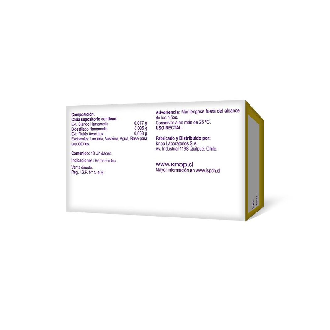 Hamamelis 10 Supositorios, , large image number 1