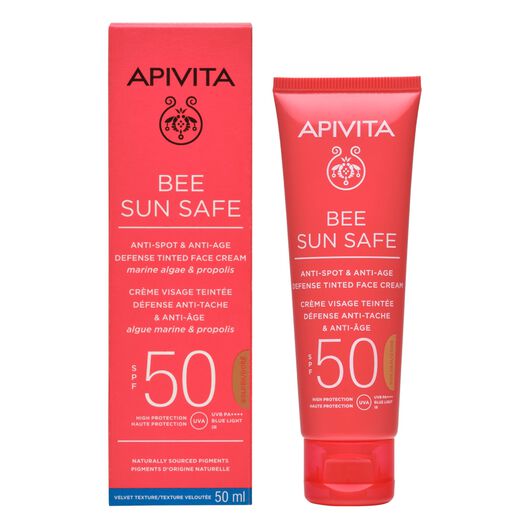 Crema Anti-edad y Anti-manchas SPF50 50ml Bee Sun Safe Apivita, , large image number 1