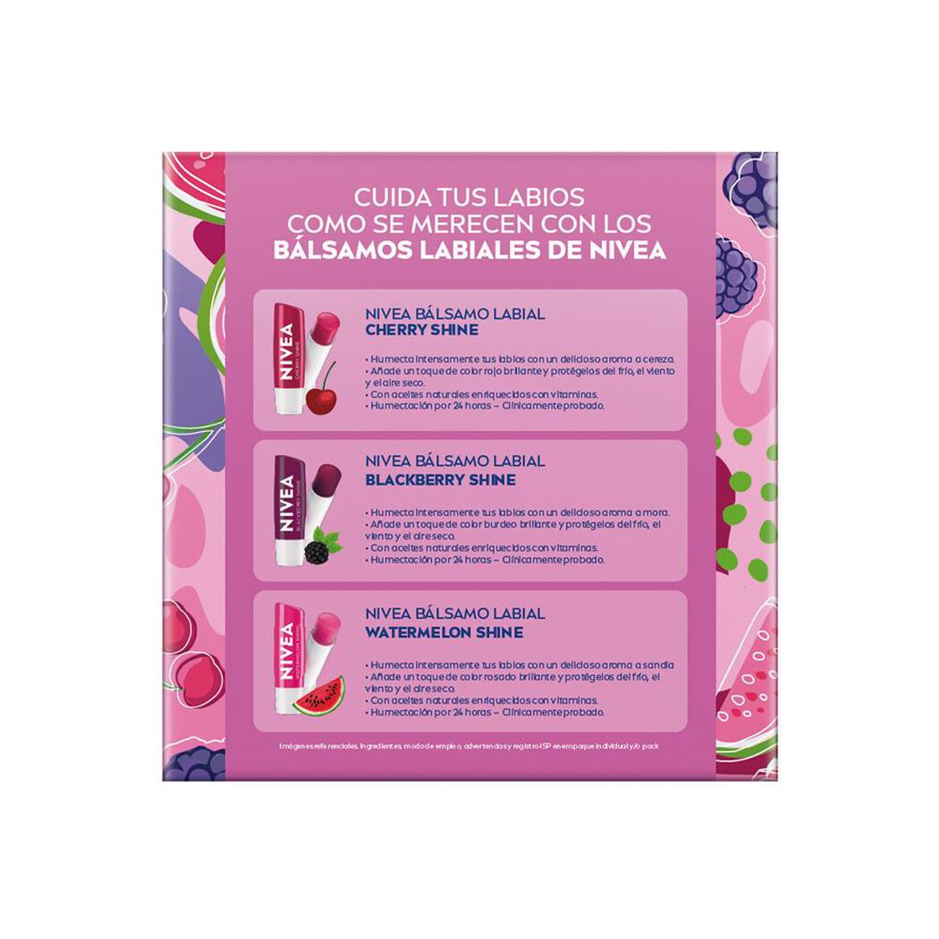 NIVEA Pack Tripack Bálsamo Labial, , large image number 3