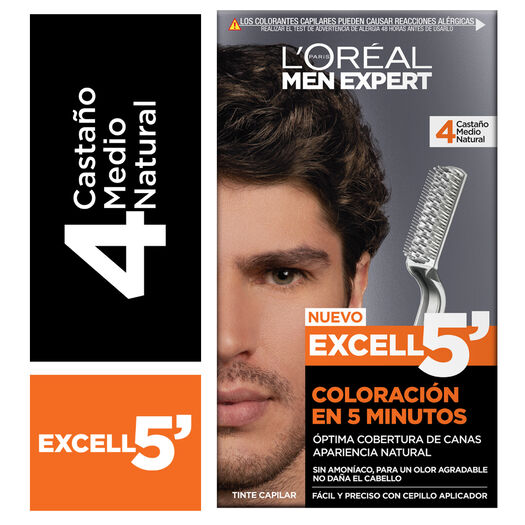 L'Oreal Tintura Men Expert Excell 5 Tono 4 x 134 g, , large image number 0
