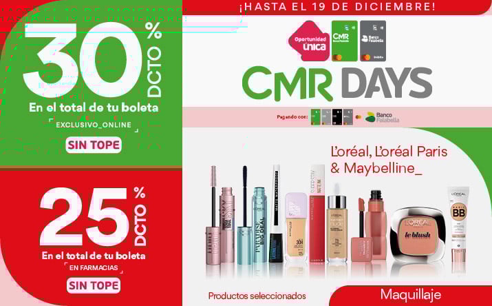 CMR Days maquillaje