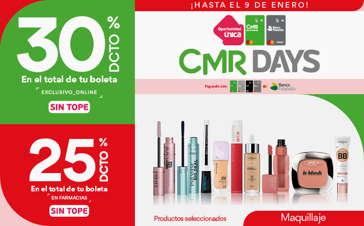 CMR Days maquillaje