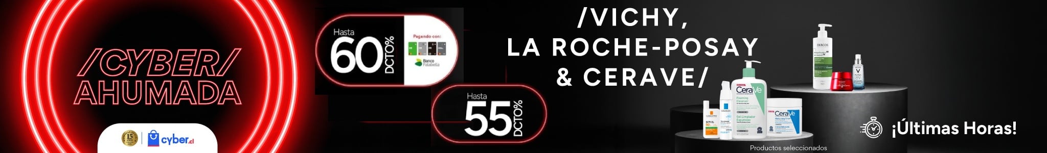 Flash Cyber Vichy, La Roche-Posay y CeraVe
