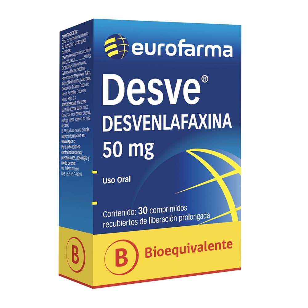 Desve Desvenlafaxina 50 mg