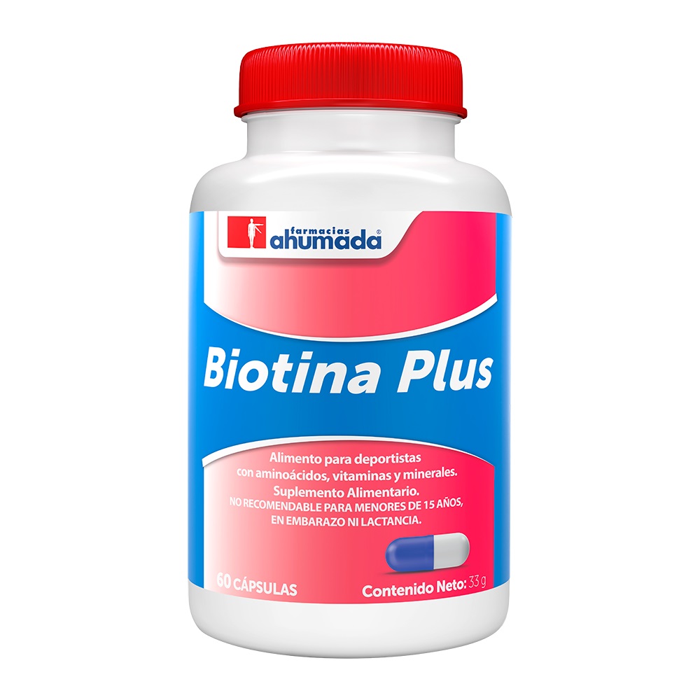 Biotina Plus 60 Cápsulas Farmacias Ahumada