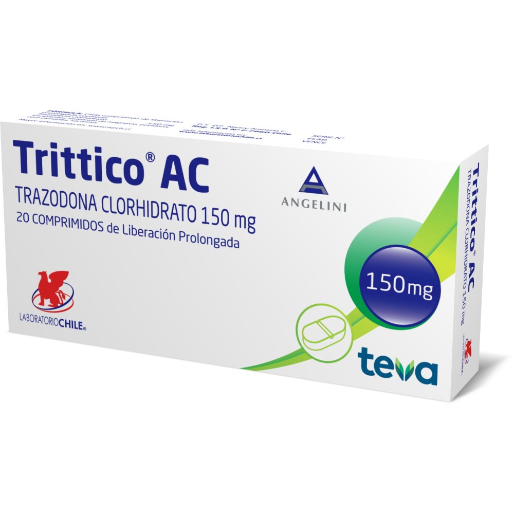 Trittico AC 150 mg x 20 Comprimidos de Liberación Prolongada ...