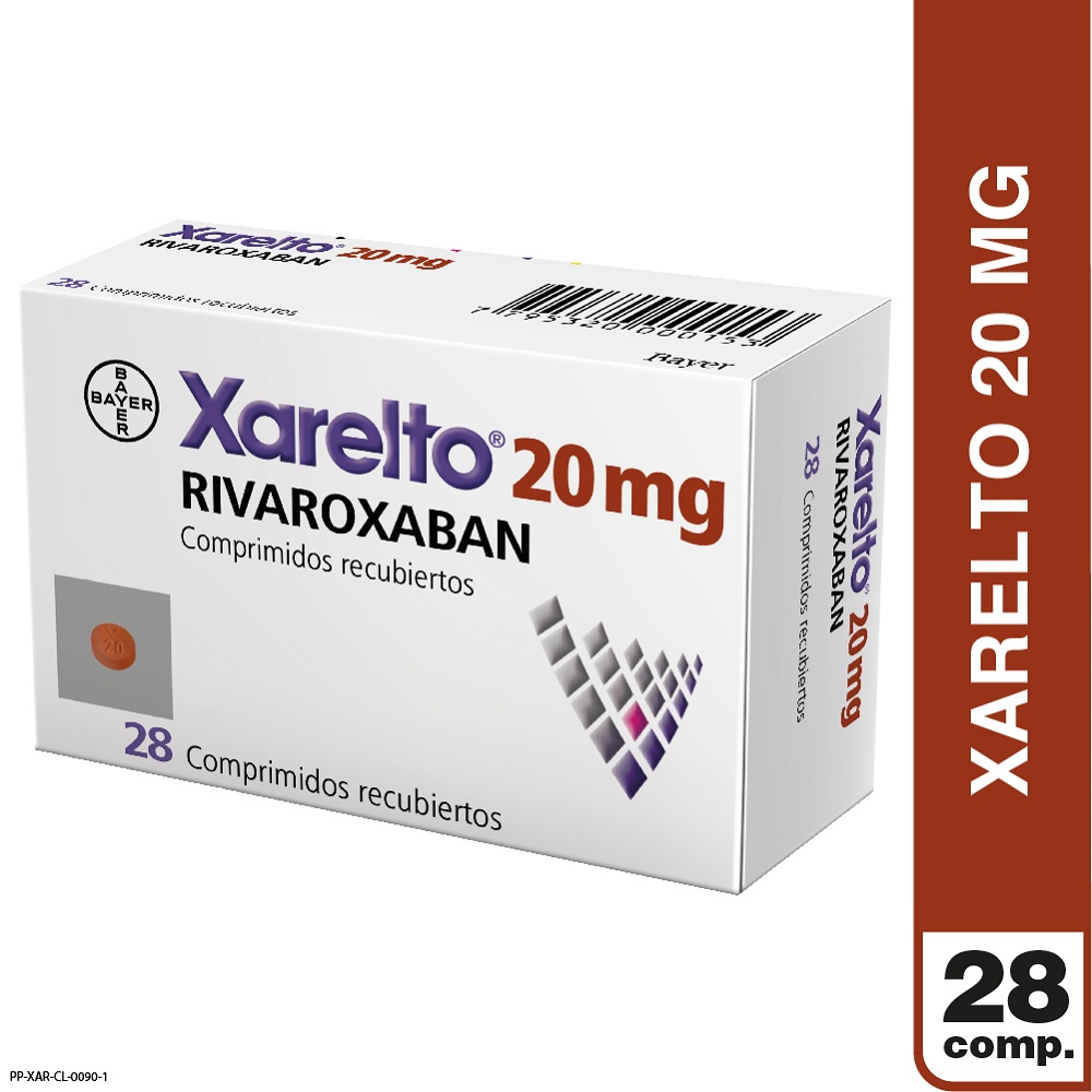 Xarelto 20 mg x 28 Comprimidos Recubiertos Farmacias Ahumada