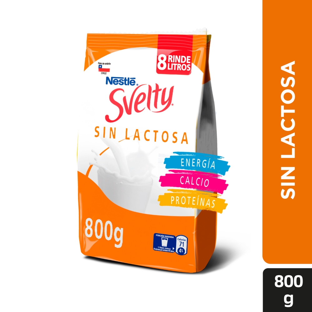 Leche en Polvo Svelty Sin lactosa Descremada 800g Farmacias Ahumada Leche en Polvo Svelty Sin lactosa Descremada 800g Farmacias Ahumada