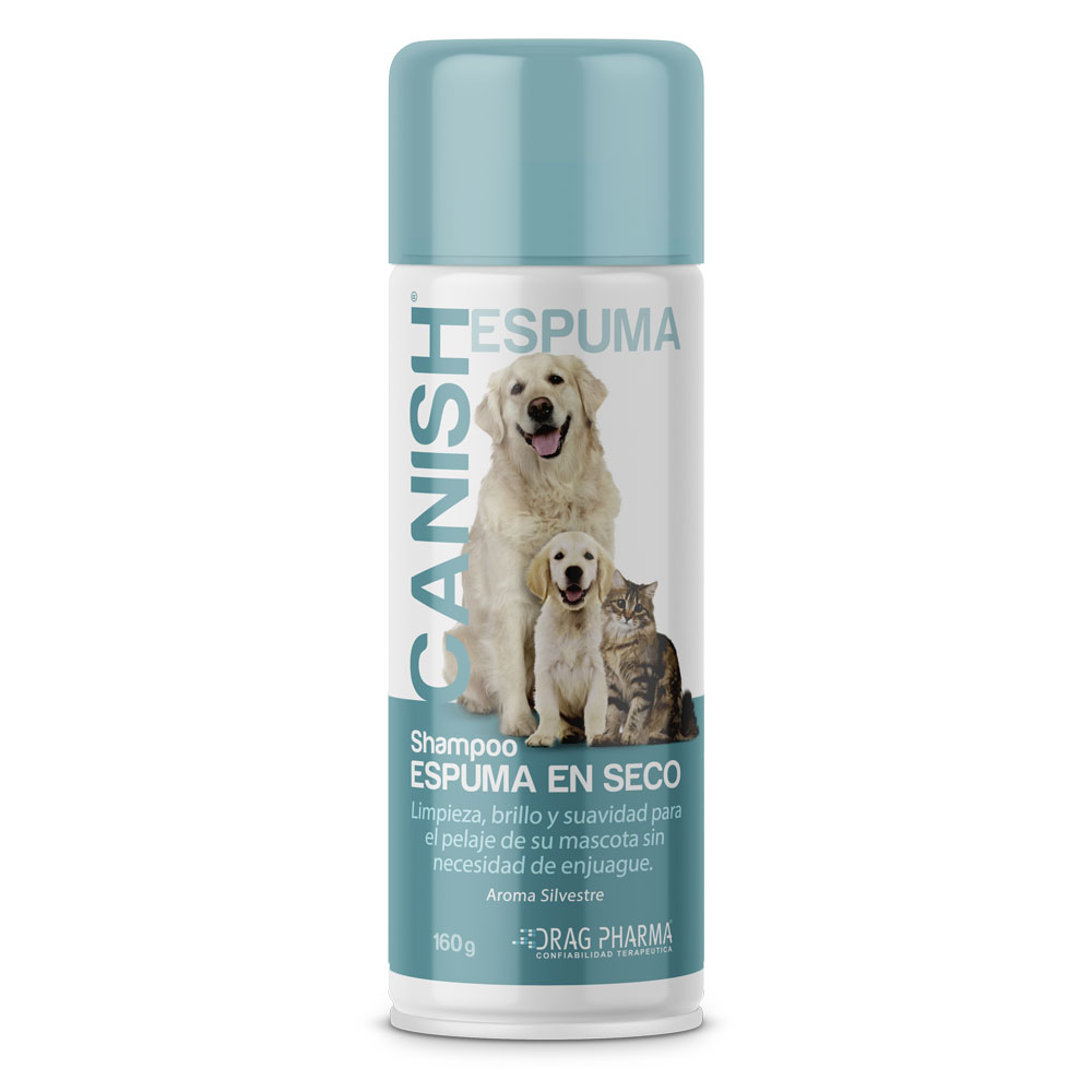 Vet. Canish x 160 g Shampoo Espuma en Seco para Perros Farmacias Ahumada