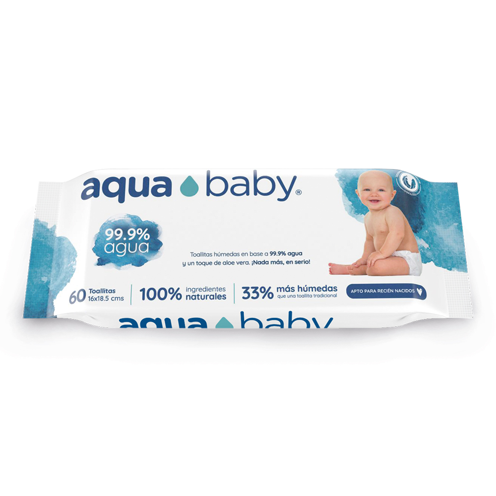 Toallitas Húmedas Aqua Baby 60un