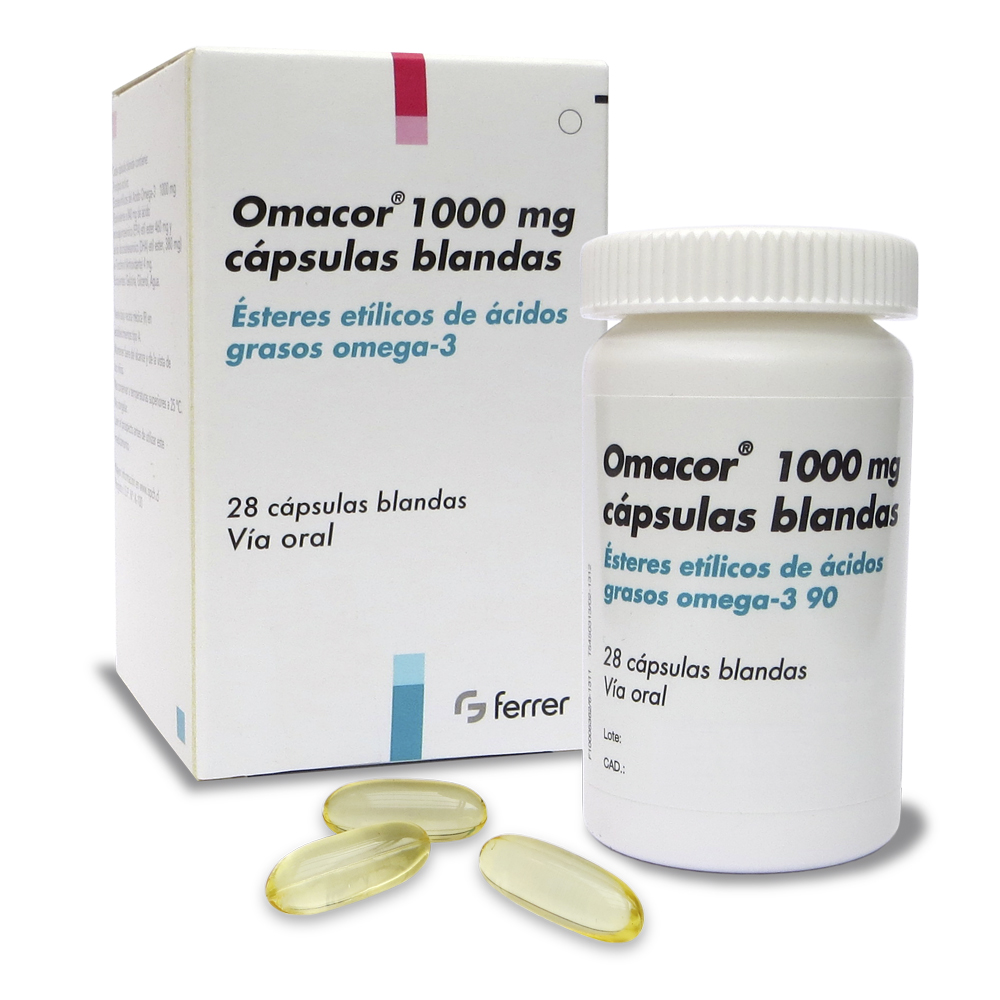 Omacor 1000 mg x 28 Cápsulas Blandas Farmacias Ahumada