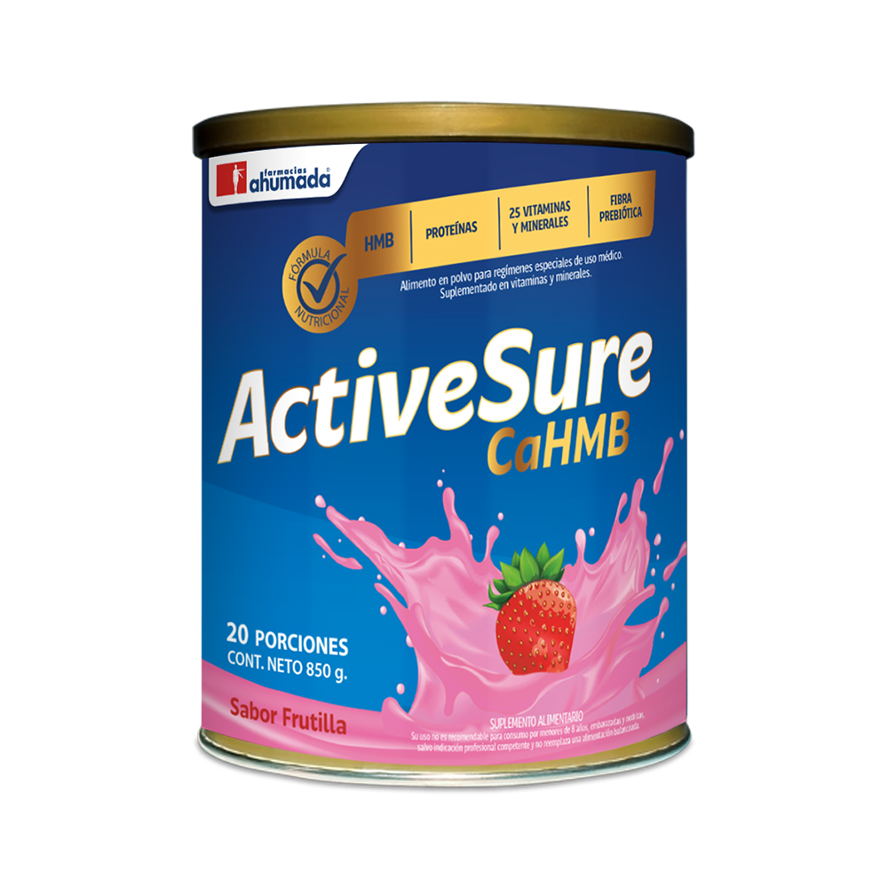 Activesure Sabor Frutilla 850 Gr Farmacias Ahumada