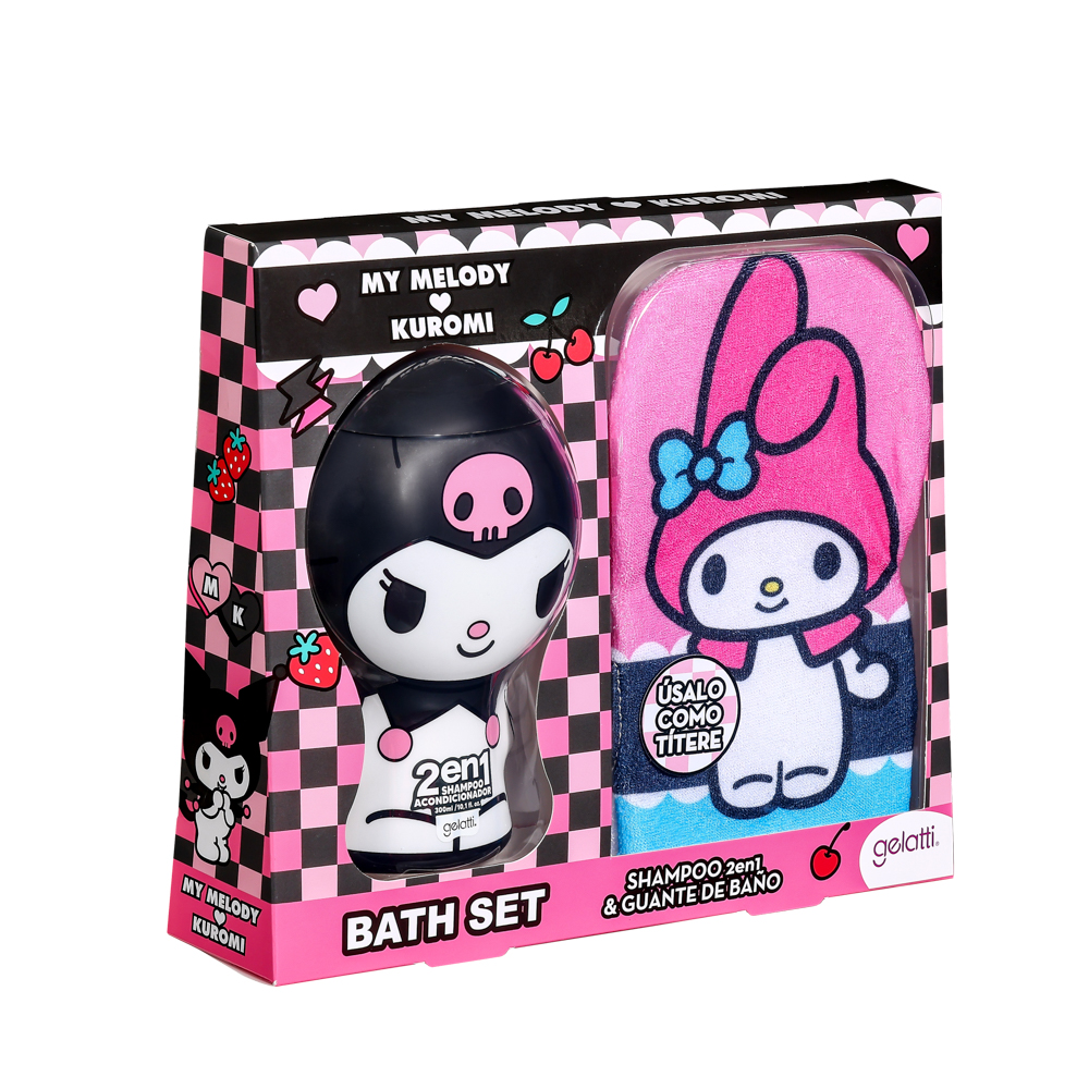 Hello Kitty Sanrio | Set Cuidado Infantil 2 en 1 + Guante