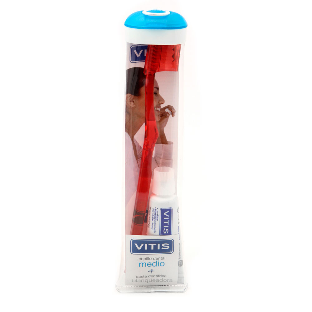 Vitis Pack Cepillo Dental Medio + Pasta 15ml