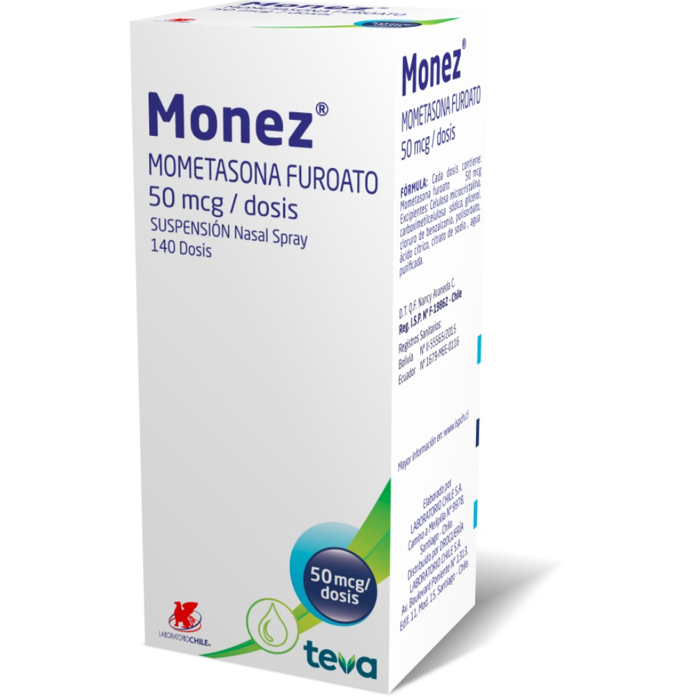 Dimuxon Monez 50 mcg x 140 Dosis Suspension Nasal | Farmacias Ahumada